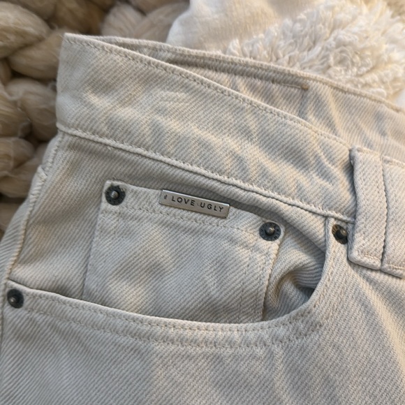 ILOVEUGLY MEN WHITE PANTS SIZE S BRAND NEW - Picture 3 of 7